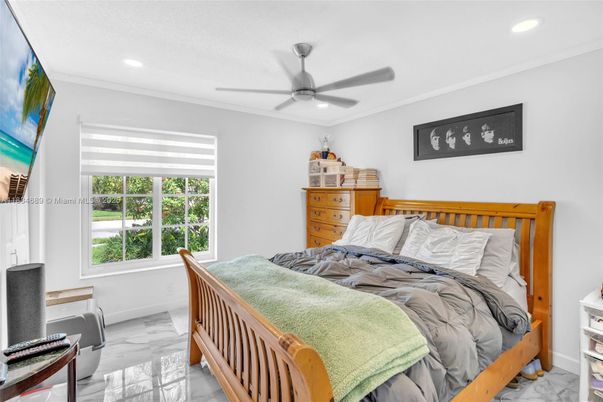 Bedroom, Interior, Marble, Recessed Lighting