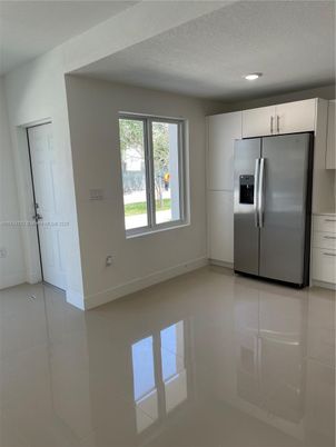 Empty room, Interior, Kitchen, Recessed Lighting, Stainless Steel Appliances
