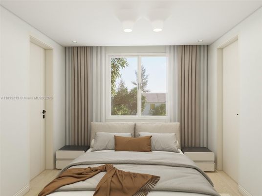 Bedroom, Interior, Recessed Lighting