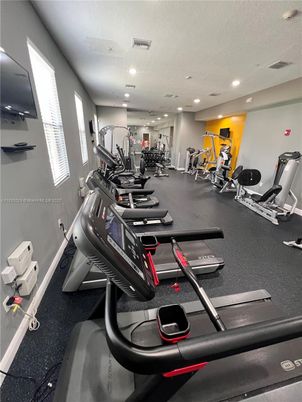 Fitness Equipment, Gym, Interior, Recessed Lighting