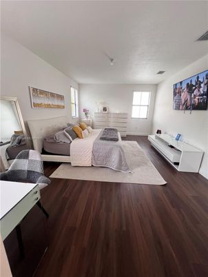 Bedroom, Interior, Wood Texture Flooring