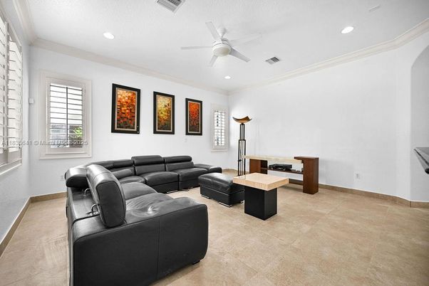 Interior, Living room, Recessed Lighting