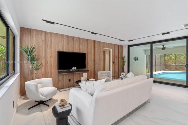 Interior, Living room, Marble, Wooden Walls