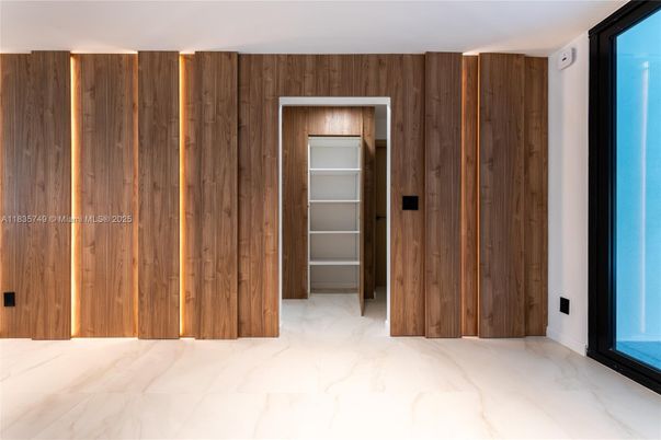 Empty room, Interior, Marble, Wooden Walls