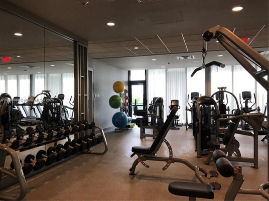 Fitness Equipment, Gym, Interior, Recessed Lighting