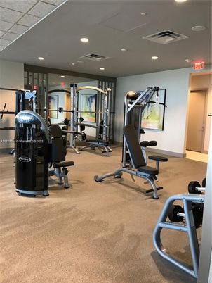 Fitness Equipment, Gym, Interior, Recessed Lighting