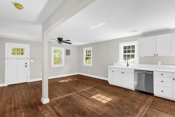 Interior, Kitchen, Wood Texture Flooring