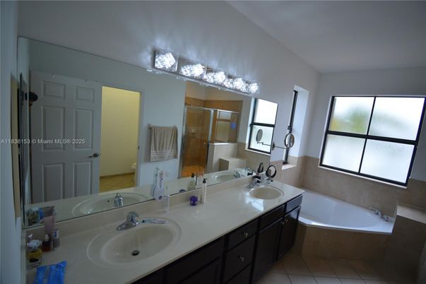 Bathroom, Dual Sink Vanities, Glass Shower, Interior