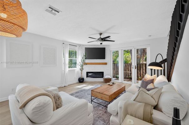 Fireplace, Interior, Living room, Wood Texture Flooring