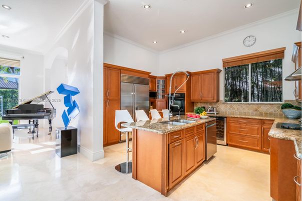 Interior, Kitchen, Piano, Recessed Lighting, Stainless Steel Appliances