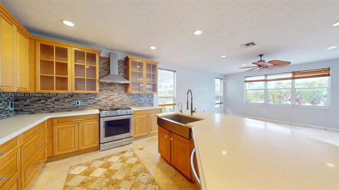 Interior, Kitchen, Recessed Lighting, Stainless Steel Appliances