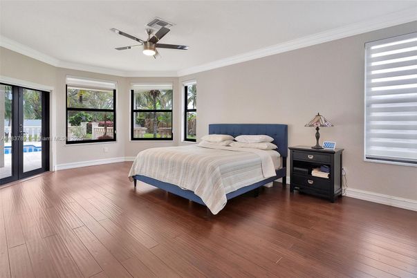 Bedroom, Interior, Wood Texture Flooring