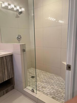 Bathroom, Glass Shower, Interior