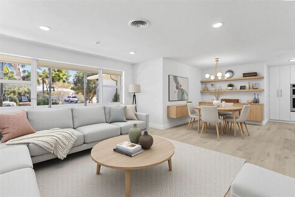Chandelier, Dining room, Interior, Living room, Recessed Lighting, Wood Texture Flooring
