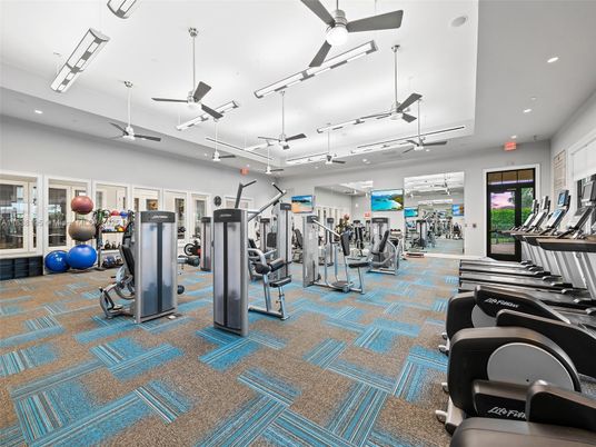 Fitness Equipment, Gym, Interior, Recessed Lighting