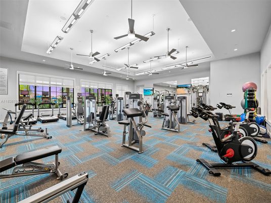 Fitness Equipment, Gym, Interior, Recessed Lighting