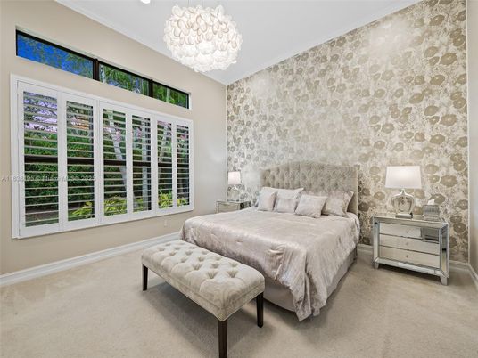 Bedroom, Chandelier, Interior