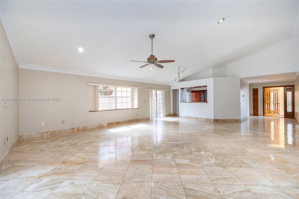 Empty room, Interior, Recessed Lighting