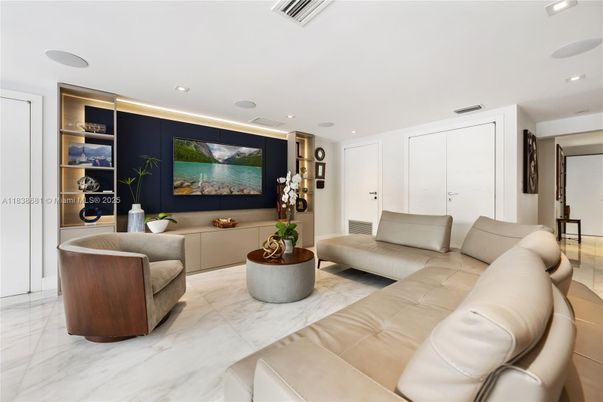 Interior, Living room, Marble, Recessed Lighting