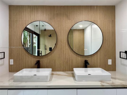 Bathroom, Dual Sink Vanities, Interior, Wooden Walls