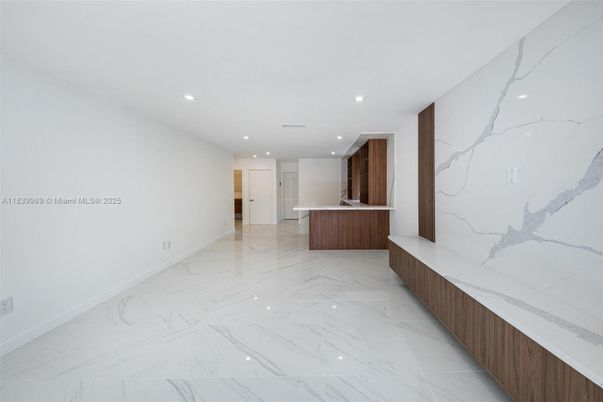 Interior, Kitchen, Marble, Marble Walls, Recessed Lighting