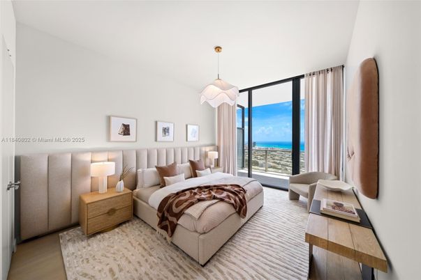 Bedroom, Interior, Pendant Lights, Water