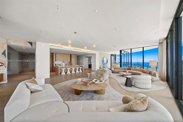 Dining room, Interior, Kitchen, Living room, Pendant Lights, Recessed Lighting, Water, Wood Texture Flooring