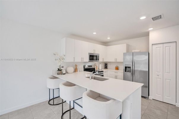 Interior, Kitchen, Recessed Lighting, Stainless Steel Appliances