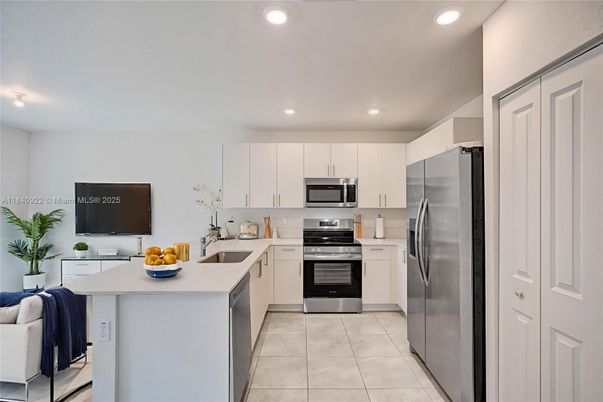 Interior, Kitchen, Recessed Lighting, Stainless Steel Appliances