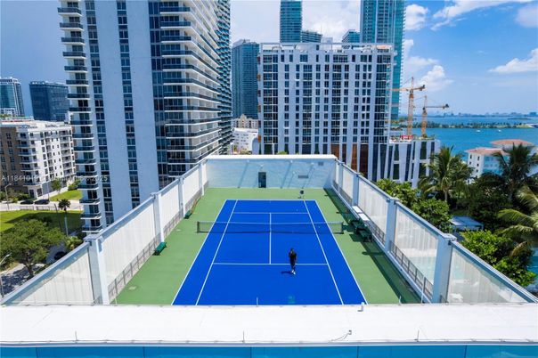 Exterior, Tennis Courts, Water