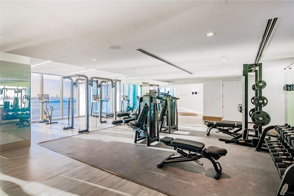 Fitness Equipment, Gym, Interior, Recessed Lighting, Water