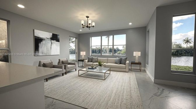 Chandelier, Interior, Living room, Marble, Recessed Lighting, Water