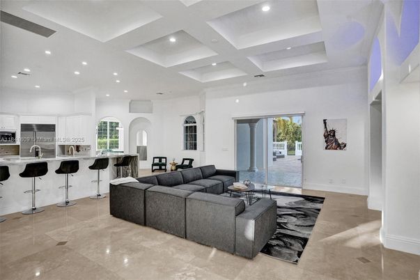 Interior, Kitchen, Living room, Recessed Lighting