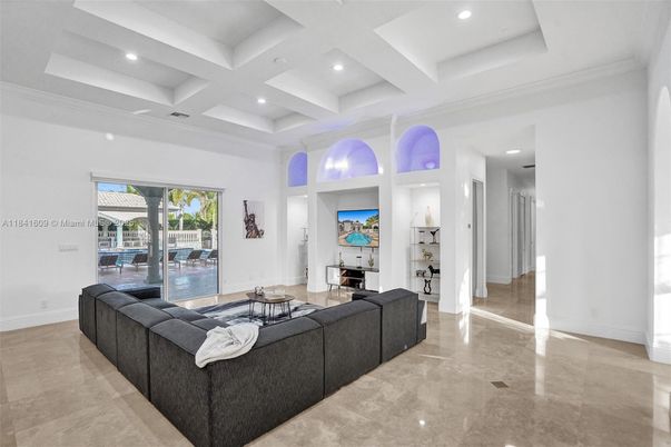 Interior, Living room, Recessed Lighting
