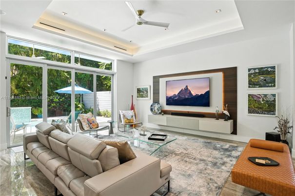 Interior, Living room, Recessed Lighting