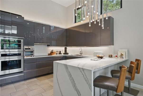 Interior, Kitchen, Pendant Lights, Stainless Steel Appliances