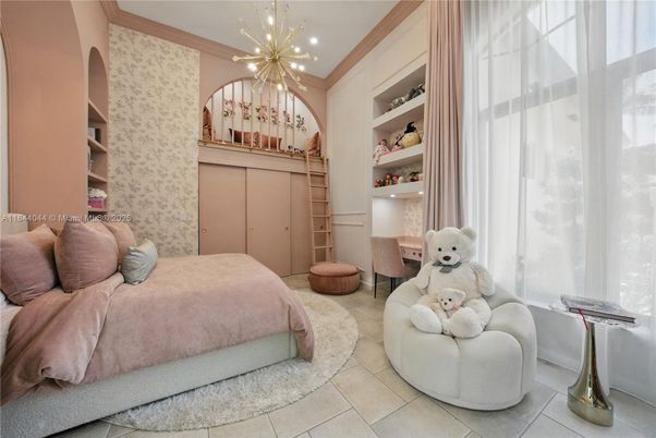 Bedroom, Interior, Pendant Lights