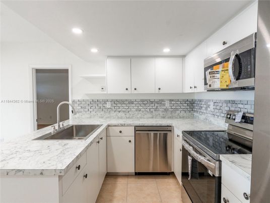 Interior, Kitchen, Recessed Lighting, Stainless Steel Appliances