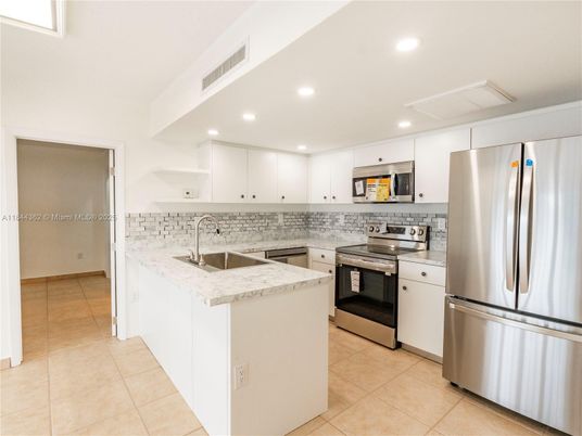 Interior, Kitchen, Recessed Lighting, Stainless Steel Appliances