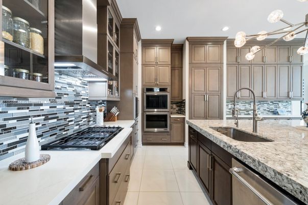 Interior, Kitchen, Pendant Lights, Recessed Lighting, Stainless Steel Appliances