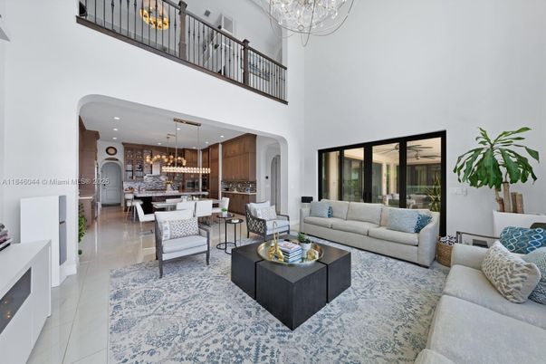 Chandelier, Dining room, Fireplace, Interior, Kitchen, Living room, Pendant Lights, Recessed Lighting