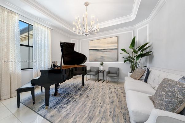Chandelier, Interior, Living room, Piano