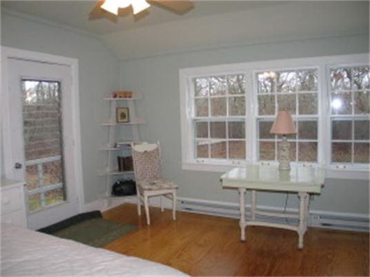 Interior, Bedroom, Wood Texture Flooring, Home Office