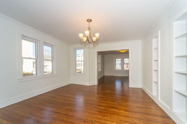 Chandelier, Empty room, Interior, Wood Texture Flooring