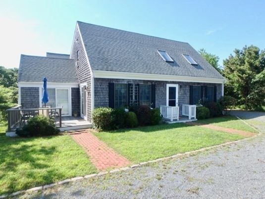 Exterior, Facade, Backyard, Cape Cod