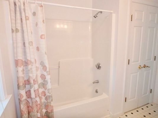 Interior, Bathroom, Glass Shower, Ceramic Tile