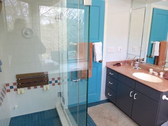 Interior, Bathroom, Glass Shower, Ceramic Tile