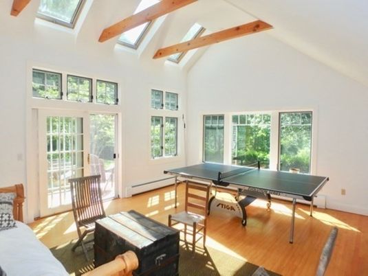 Interior, Wood Texture Flooring, Game Room, Home Office, Wooden Beams