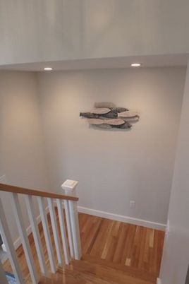 Interior, Wood Texture Flooring, Recessed Lighting