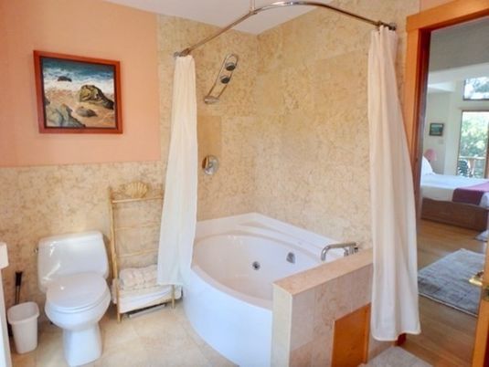 Interior, Bathroom, Bedroom, Wood Texture Flooring, Recessed Lighting